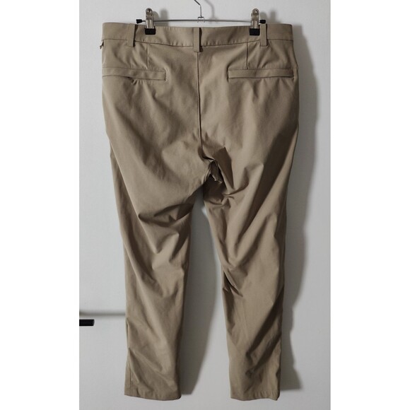 Lululemon ABC Classic Pants Mens 34x30 Beige Stretch Warpstreme Golf LM5710S - Picture 2 of 5